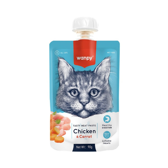 Wanpy Taze Tavuklu&Havuçlu Kedi Et Ezmesi 90gr