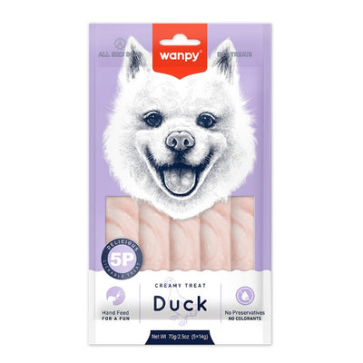Wanpy Ördekli Krema Köpek Ödülü 5x14gr