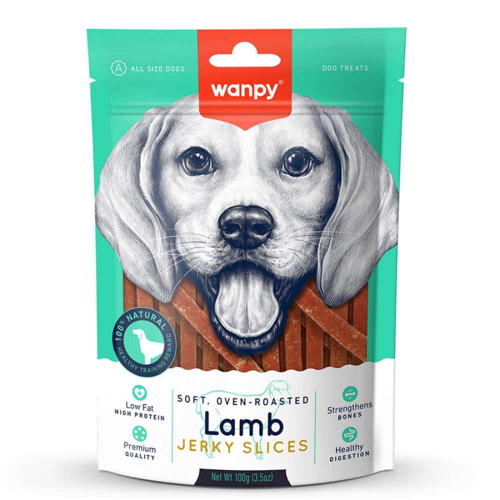 Wanpy Yumuşak Kuzu Eti Dilimleri Köpek Ödülü 100gr