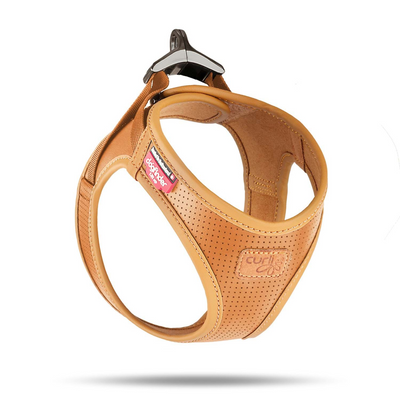 Curli Apple Leather Harness Brown 3XS