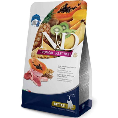 N&D Tropical Selection Kitten Lamb 1.5 Kg Kuzulu Yavru Kedi Maması