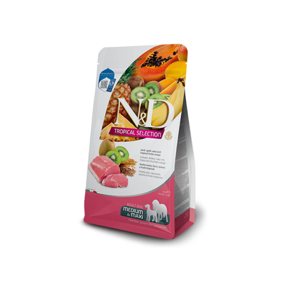 N&D Tropical Selection Domuz Etli ve Tropikal Meyveli 2 Kg Medium Maxi Yetişkin Kuru Köpek Maması