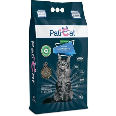 Paticat Active Carbon Topaklanan Kedi Kumu 10L