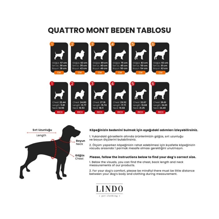 Lindo Quattro Sirius Yağmurluk Beden:2