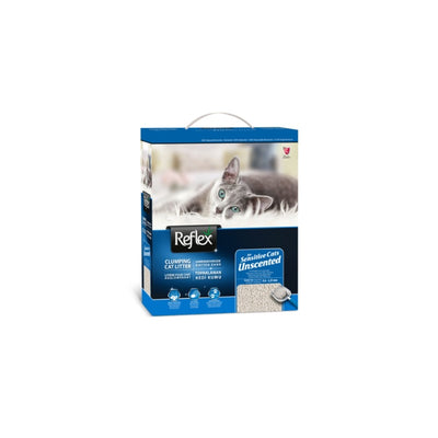 Reflex Sensitive Cats Unscented (Hassas Kediler için Kokusuz) Topaklanan Kedi Kumu Mavi 10L