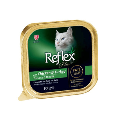 Reflex Plus Pate Tavuk&Hindili 100gr Yaş Kedi Maması