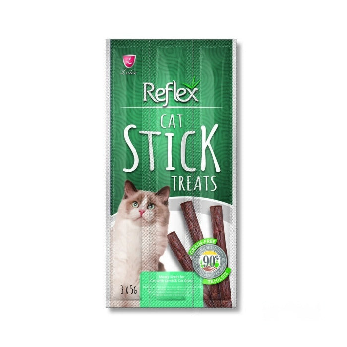 Reflex Kedi Ödül Sticks Kuzu&Kedi Otlu 3*5gr
