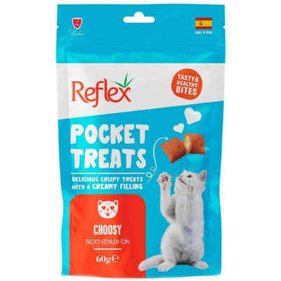Reflex Pocket Treats Seçiçi Kediler için Yetişkin Kedi Ödülü 60gr