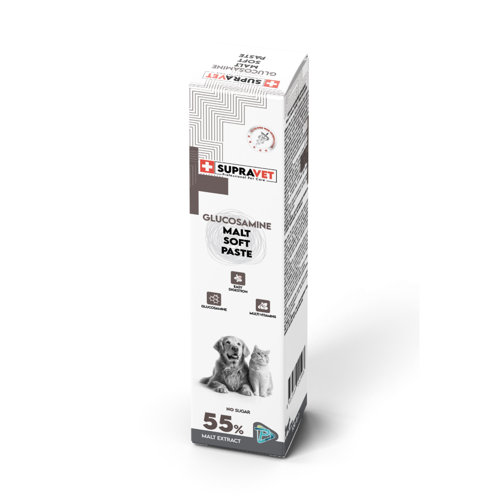 SupraVet Glucosamine Kedi ve Köpek Eklem ve Kas Destekleyici Malt Paste 100 gr