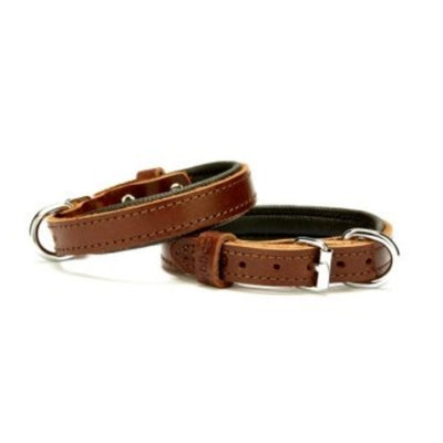 Doggie Konfor Deri Boyun Tasması Kahve 1,5X25-30Cm