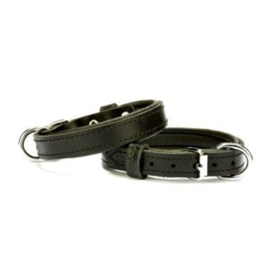 Doggie Konfor Deri Boyun Tasması Siyah 1,5X20-25Cm