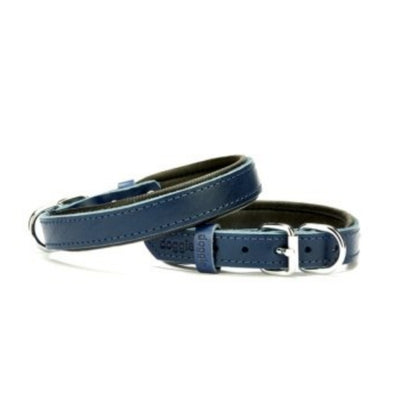 Doggie Konfor Deri Boyun Tasması Royalmavi 2X35-40Cm