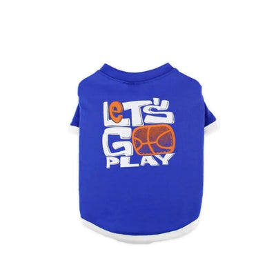 Zampa Let's Go Play Saks Mavisi Kedi & Köpek T-Shirt Small