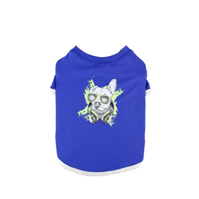 Zampa Cool Dog Neon Baskılı Mavi Kedi & Köpek T-Shirt 5 Li