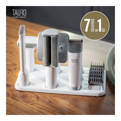 Tauro Pro Line 7'si 1 Arada Vakumlu Evcil Hayvan Bakım Seti