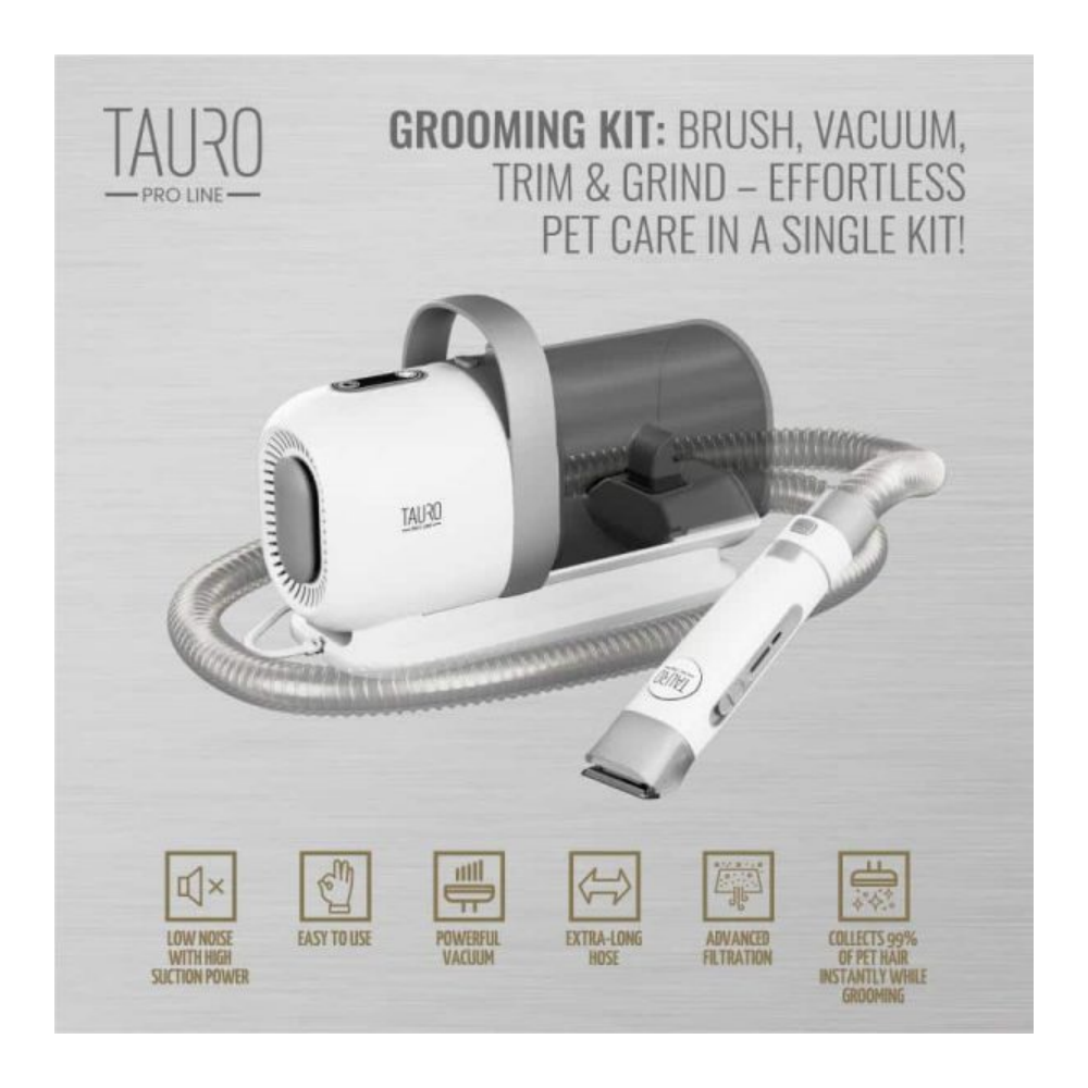 Tauro Pro Line 7'si 1 Arada Vakumlu Evcil Hayvan Bakım Seti