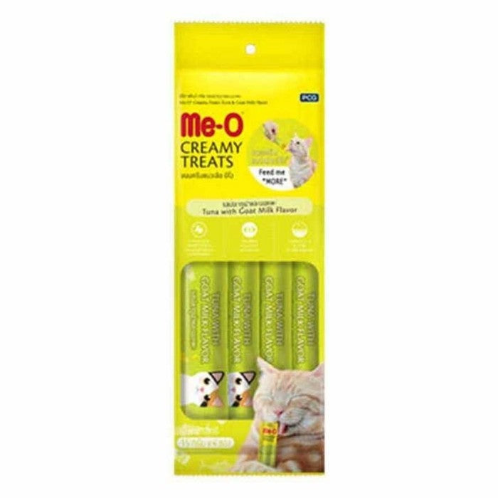 Me-O Creamy Treats Ton Balıklı Ve Keçi Sütlü Sıvı Kedi Ödülü 4x15gr