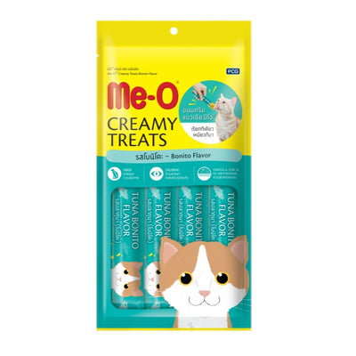 Me-O Creamy Treats Kurutulmuş Ton Balıklı Sıvı Kedi Ödülü 4x15gr