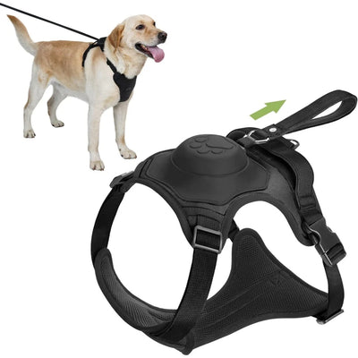 Buddy&Co Ultra Seri Otomatik Göğüs Tasması M Siyah