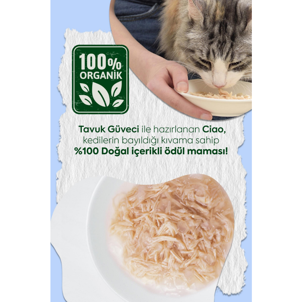 Inaba Ciao Chicken Stew Tavuk Güveçli Pate 40 Gr