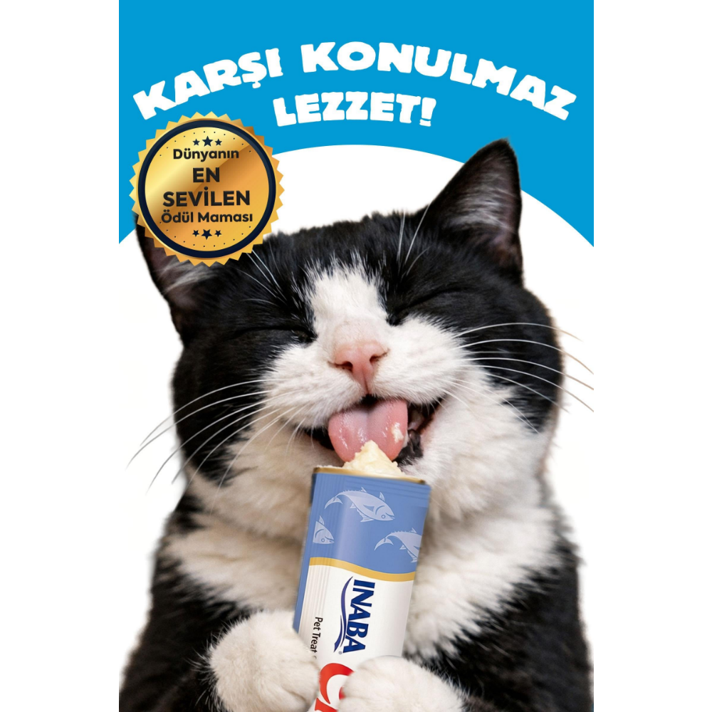 Inaba Ciao Chicken Broth Tavuk Sulu ve Deniz Taraklı Kedi Çorbası 50 Gr