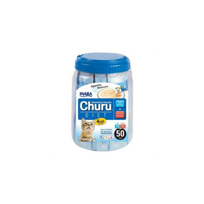Inaba Ciao Churu Cream Tuna ve Tavuklu Diyet Kedi Ödül Kreması 50 x 14 Gr