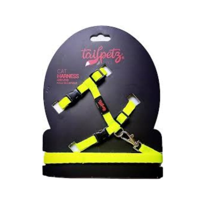 TailPetz Kedi Göğüs & Gezdirme Takımı Lıme