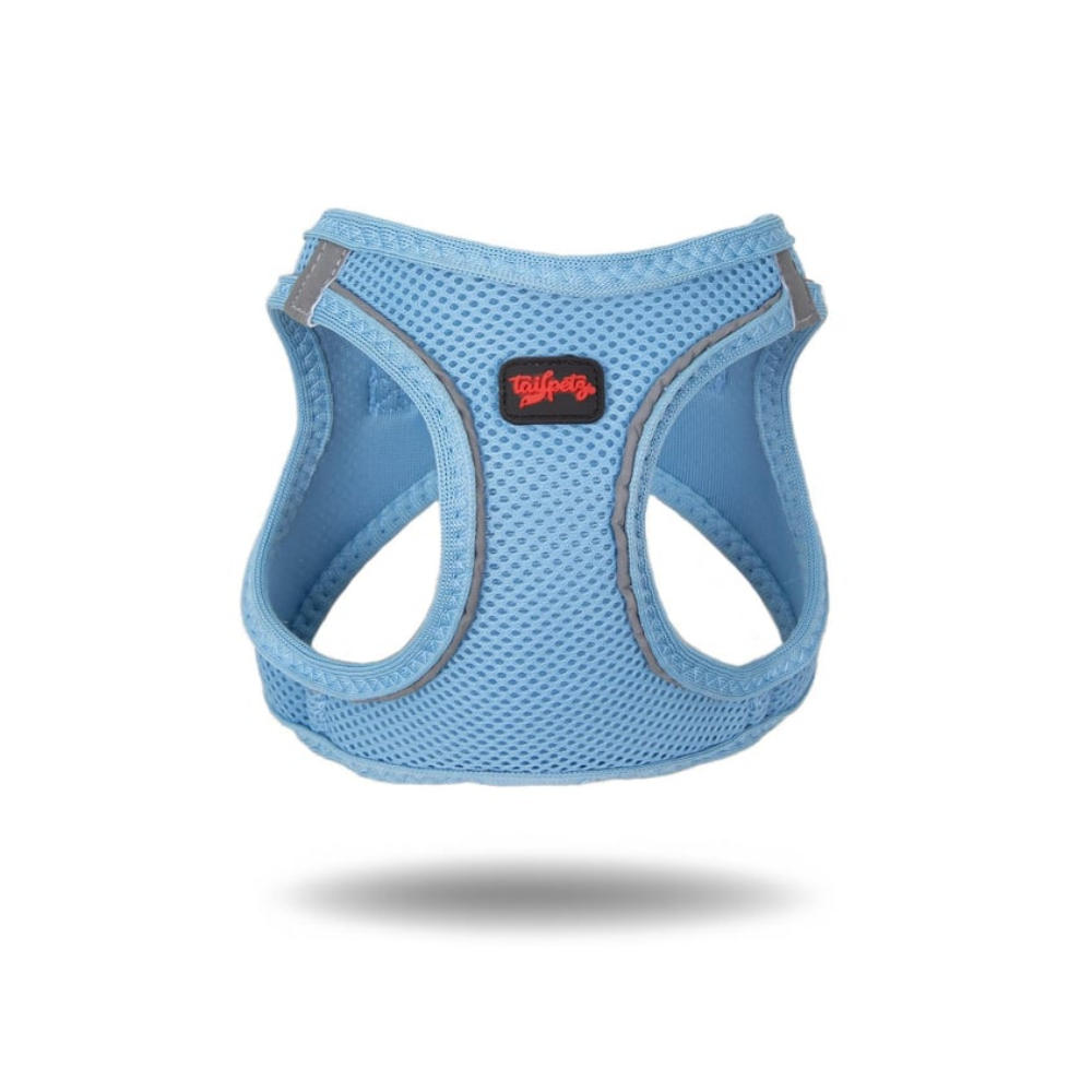 TailPetz Airmesh Blue Köpek Göğüs Tasması M