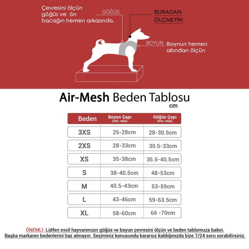 TailPetz Airmesh Blue Köpek Göğüs Tasması M