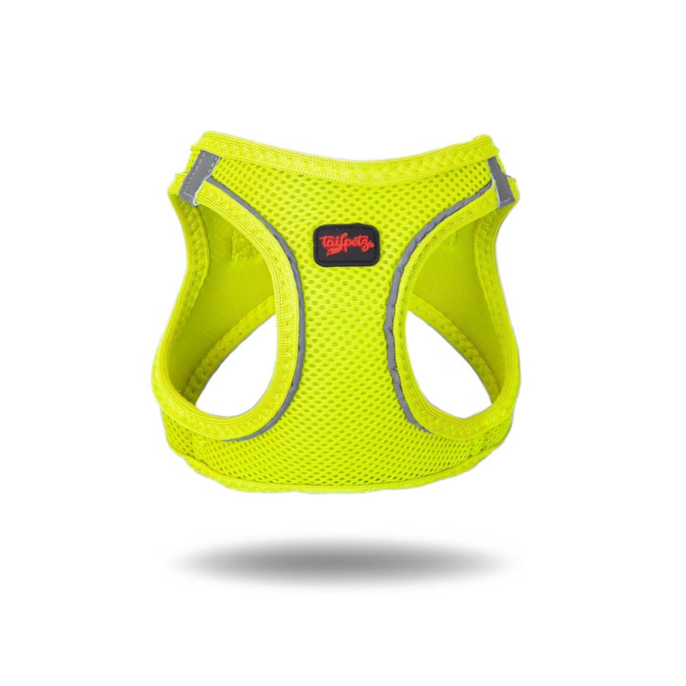 TailPetz Airmesh Neo Lime Köpek Göğüs Tasması 2XS