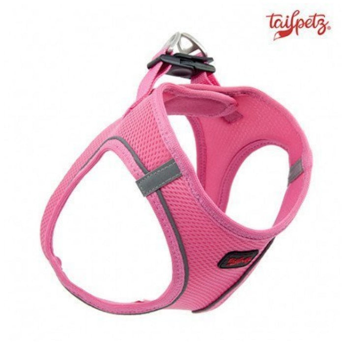 TailPetz Airmesh Neo Pink Köpek Göğüs Tasması S