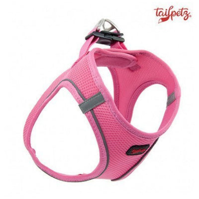 TailPetz Airmesh Neo Pink Köpek Göğüs Tasması S