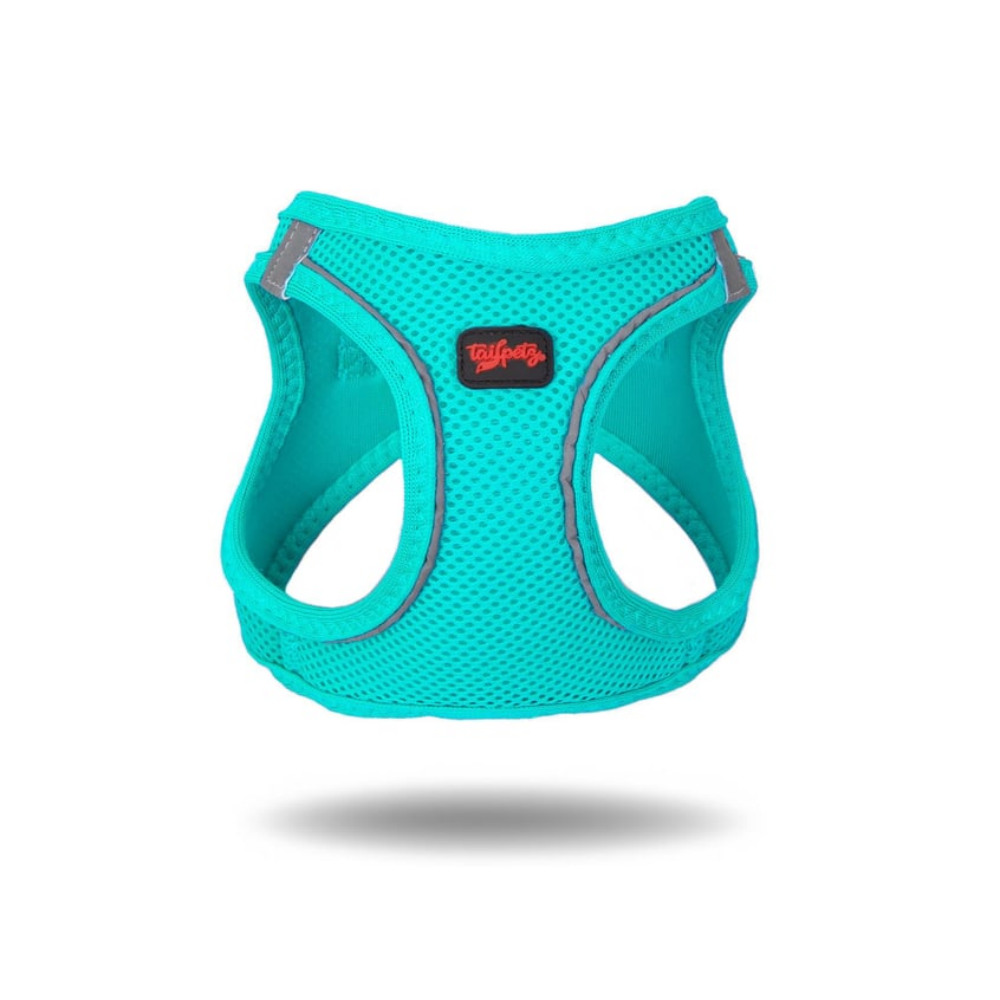 TailPetz Airmesh Ocean Köpek Göğüs Tasması L