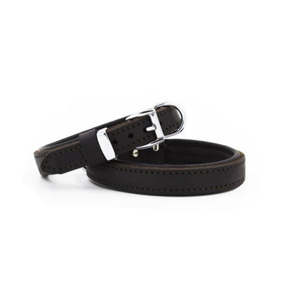 Doggie Yağlı Deri Boyun Tasması Yağlıkahve 2X35-40Cm