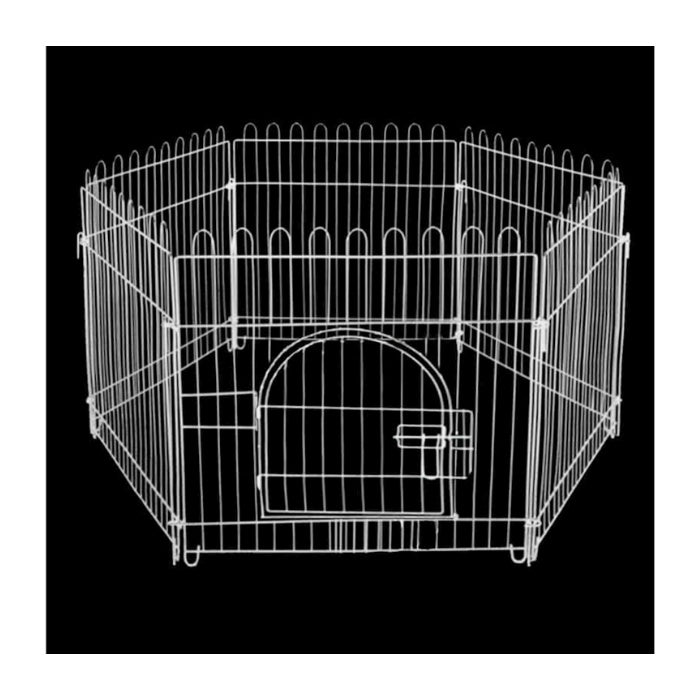 Zampa Beyaz Metal Köpek Çiti 60x55