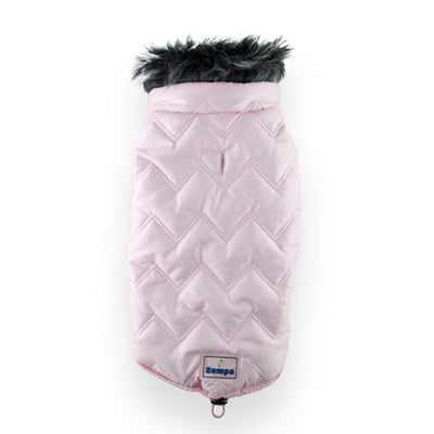 Zampa Space Yakalı Kürklü Mont Pembe - XS