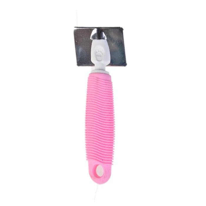 Zampa Kedi ve Köpek Bakım Fırçası Small 16x6cm, Pembe